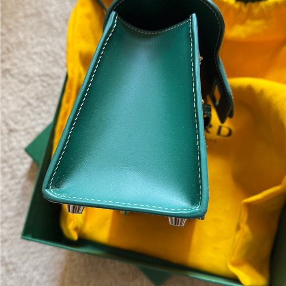 Goyard Teal and Brown Satchel - Picture 8 of 11